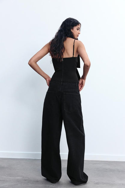 LuxeBow™ - Sparkled Bow Crop Top