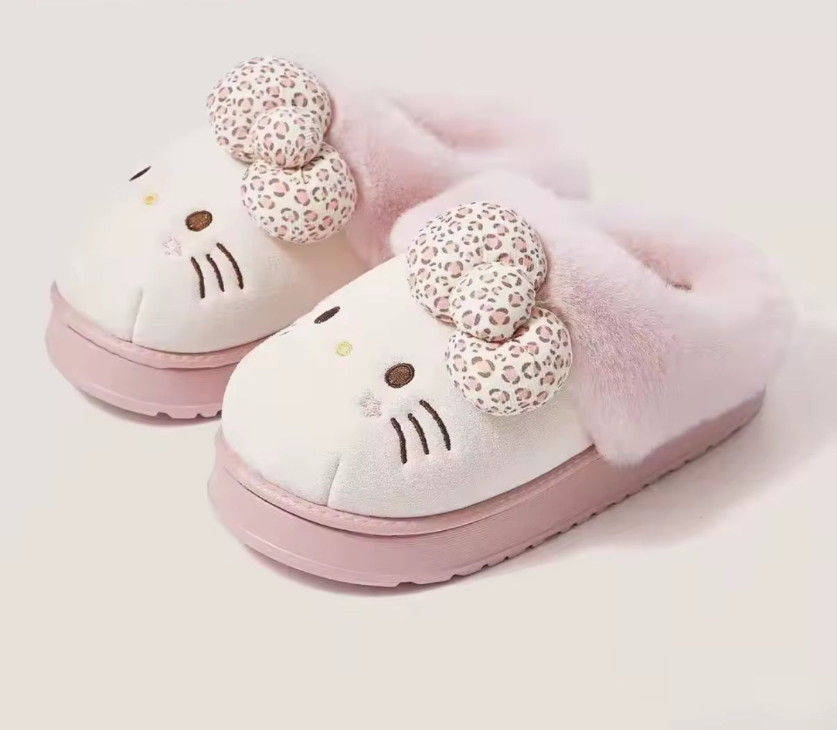 Hello Kitty Plush Slippers