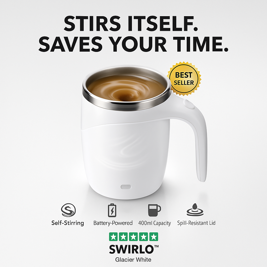 SWIRLO™ - Self-Stirring Mug (67% OFF TODAY)